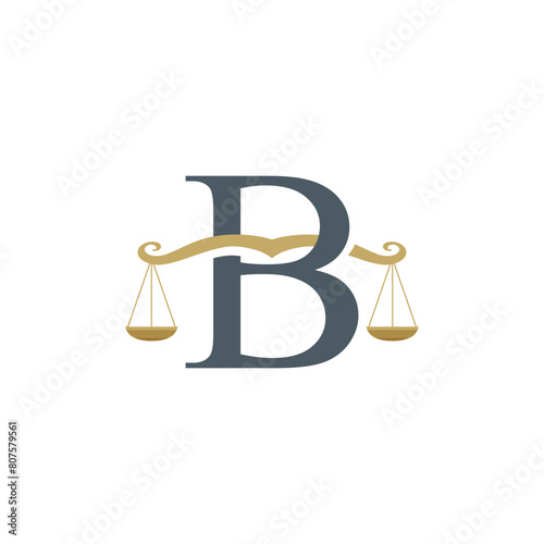 Letter B Law firm logo design