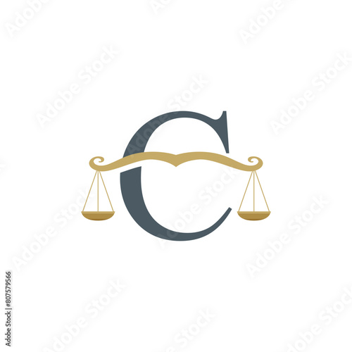 Letter C Law firm logo design