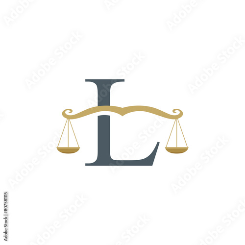 Letter L Law firm logo design