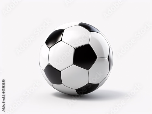 a black and white football ball
