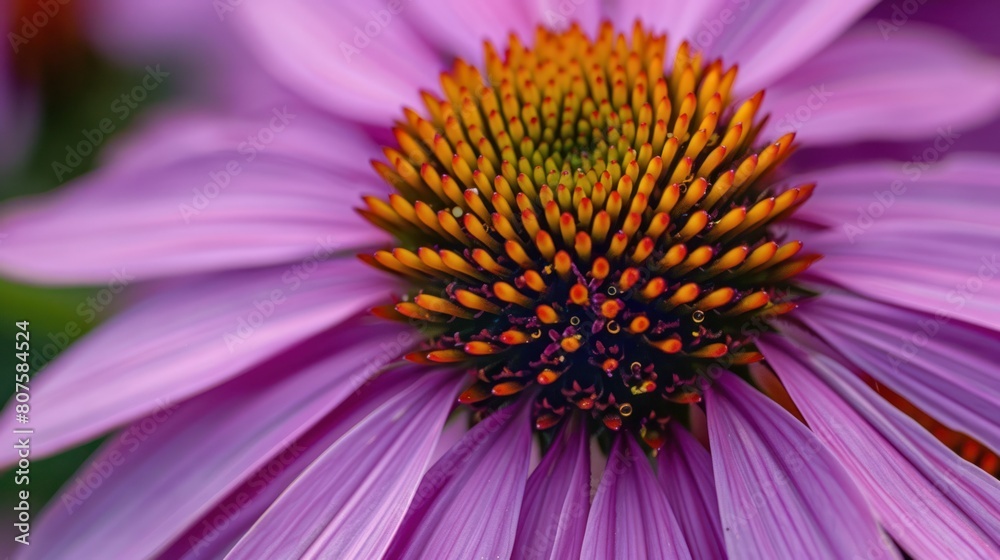 Echinacea flower, showcasing its purple petals and golden center. Echinacea flower, showcasing its purple petals and golden center.