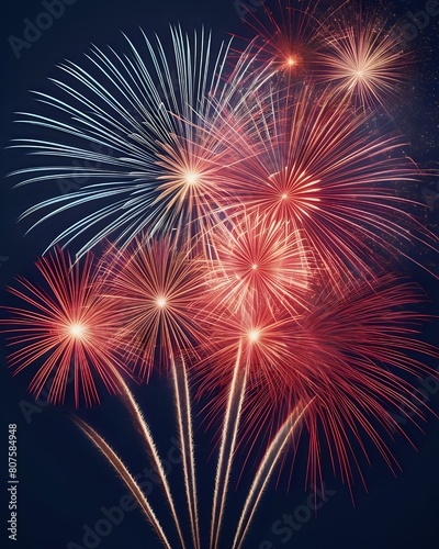 Fireworks  Display At Night Background, 4th Of July, New Year's Day. © Another Dimension 