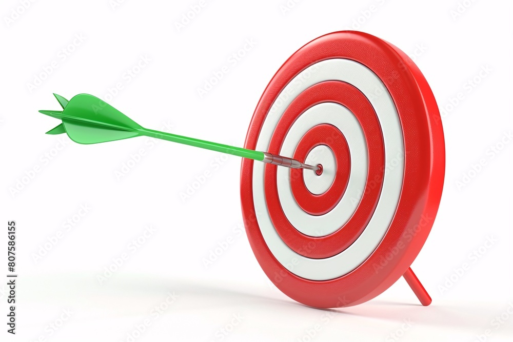 a dart hitting the center of a target a dart hitting the center of a target