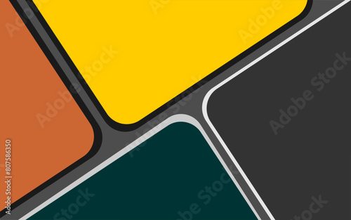 Geometric background with simple 4 color abstract
