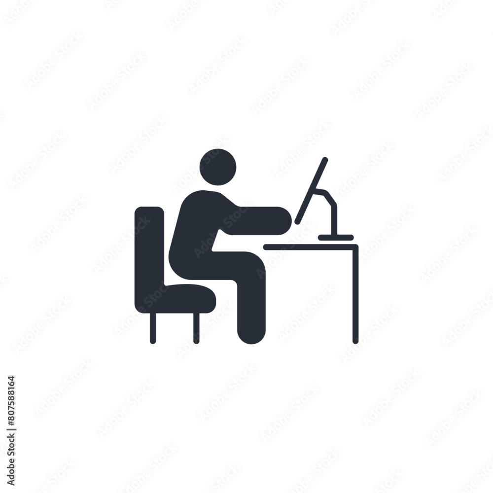 office work icon. vector.Editable stroke.linear style sign for use web design,logo.Symbol illustration. office work icon. vector.Editable stroke.linear style sign for use web design,logo.Symbol illustration.