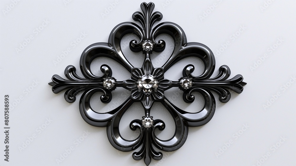 A symmetrical emblem exuding sophistication and modernity, captured in razor-sharp detail against a spotless white surface
A symmetrical emblem exuding sophistication and modernity, captured in razor-sharp detail against a spotless white surface