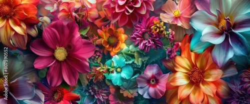 A Colorful Floral Pattern Creates A Vibrant And Dynamic Scene  Background HD For Designer 