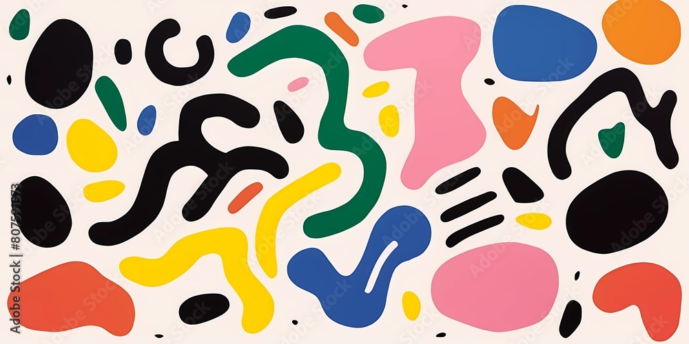 Doodle colorful lines in seamless pattern. Abstract art background vector design with childish doodles, leaves, dots in bright colors. Examples of textile or fabric print designs. Doodle colorful lines in seamless pattern. Abstract art background vector design with childish doodles, leaves, dots in bright colors. Examples of textile or fabric print designs.