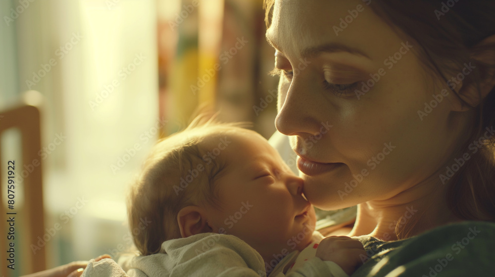 With a heart full of love and wonder, a mother holds her newborn baby close, their bond strengthened by the shared experience of birth and new beginnings. In the quiet solitude of the hospital room
With a heart full of love and wonder, a mother holds her newborn baby close, their bond strengthened by the shared experience of birth and new beginnings. In the quiet solitude of the hospital room