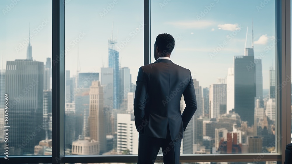A handsome African American executive businessman A handsome African American executive businessman