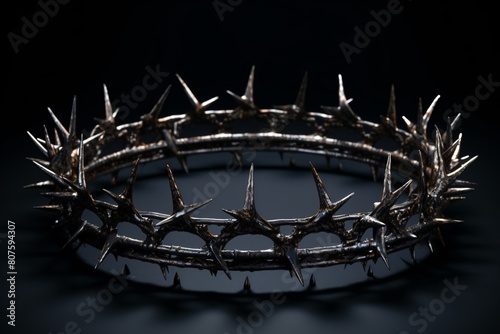 a crown with spikes on it