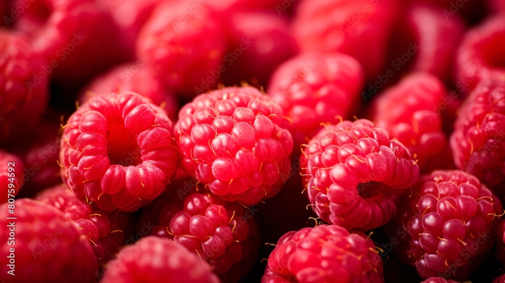 a close up of raspberries a close up of raspberries