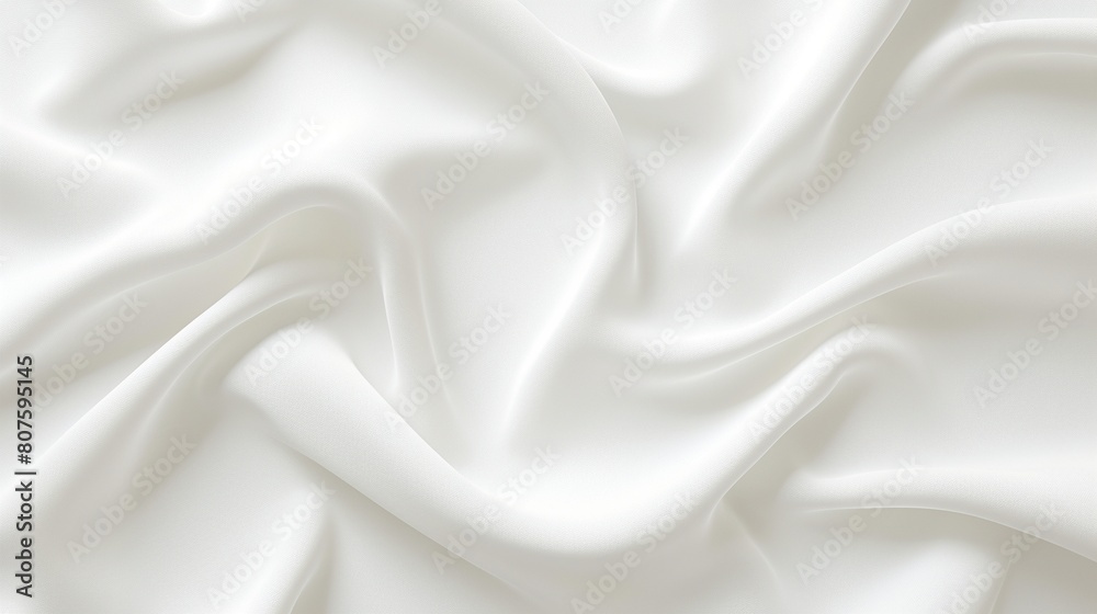 Naklejka premium 波打つ白い布テクスチャー3