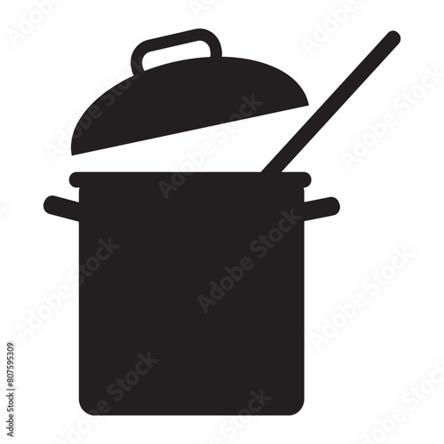 cooking pot vector art kitchenware pot silhouette dinner dish