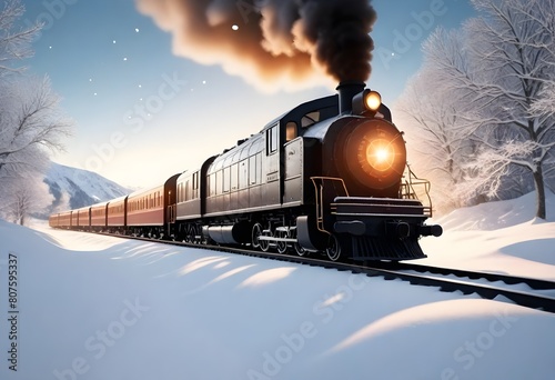 An 8k highly realistic image of a vintage train ch (48)