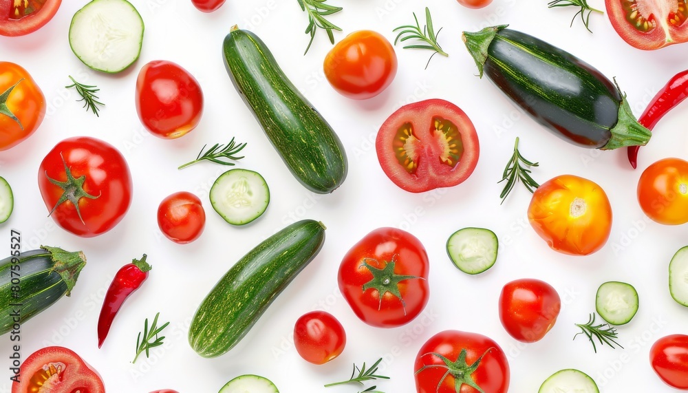 beautiful photo pattern vegetables ultra realistic on white background beautiful photo pattern vegetables ultra realistic on white background