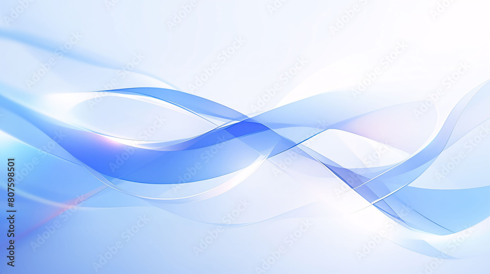 Naklejka premium Abstract light blue background, transparent gradient stained glass background 3D rendering