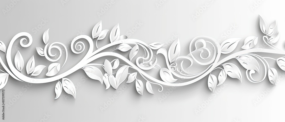 Elegant Decorative Border with Floral and Geometric Patterns Elegant Decorative Border with Floral and Geometric Patterns
