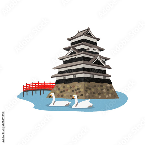 matsumoto_castle_swan