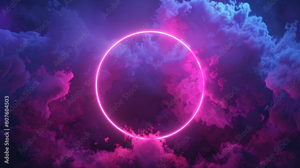 a pink circle in the sky a pink circle in the sky