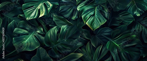 Dark Green Tropical Leaf Group Background Offers A Panoramic View Of Nature S Lush Beauty  Stirring The Soul With A Sense Of Awe And Reverence  Background HD For Designer 