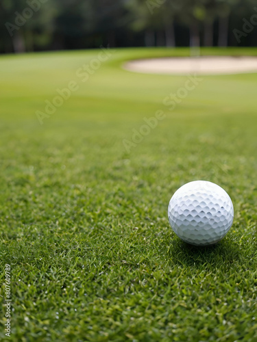 golf ball on green grass