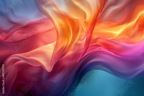 Harmonious blend of colors creating a soothing atmosphere, abstract , background
