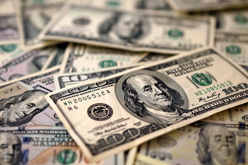 Scattered US dollars Scattered US dollars