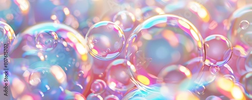 Floating Bubbles In Pastel Tones