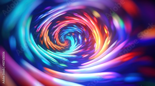 close-up of a hypnotic strobe background with colorful patterns swirling and pulsating, 