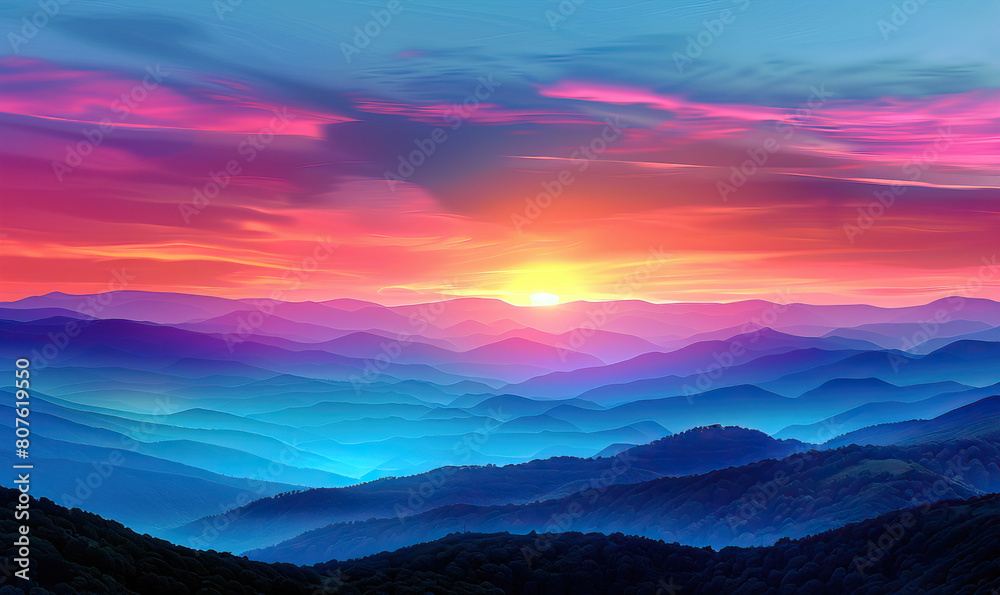Vivid multicolored smoke swirls blending into a dynamic backdrop. Generate AI