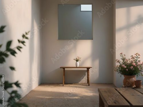 interior of a house. 3D rendering