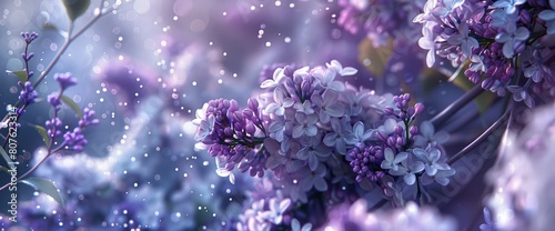 Marvel At The Breathtaking Sight Of Purple And White Lilacs Blooming On Tree Branches, Background HD For Designer 