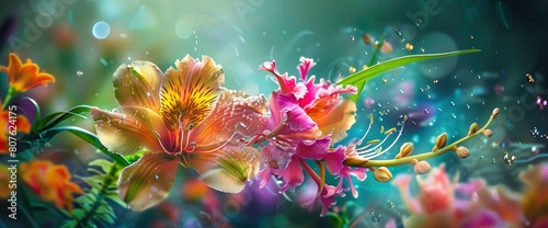 Marvel At The Intricate Beauty Of A Baroque Floral Levitating Composition  Background HD For Designer 