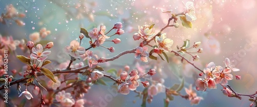 Marvel At The Sight Of A Crab Apple Tree In Full Bloom, Background HD For Designer  © CgDesign4U