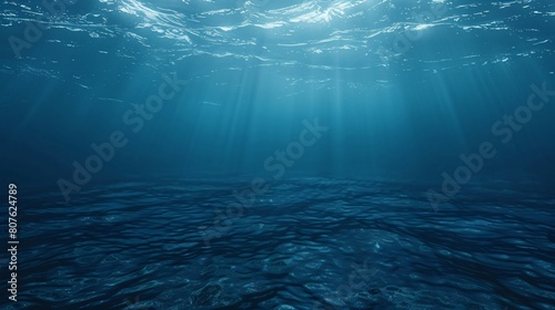 View of a vast body of water from below the surface photo