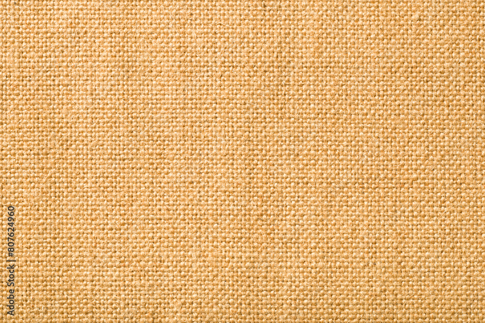 Fototapeta premium Natural fine plain linen fabric texture background, top view.