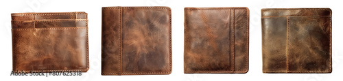 Set of leather wallet collection
 photo
