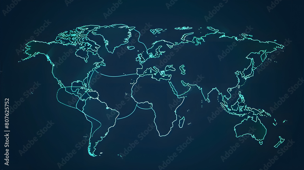 Naklejka premium &nbsp;World Map illustration
