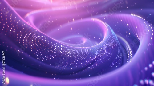 Cosmic Harmony: Futuristic shapes and calming spirals dance in perfect balance, soothing the senses.