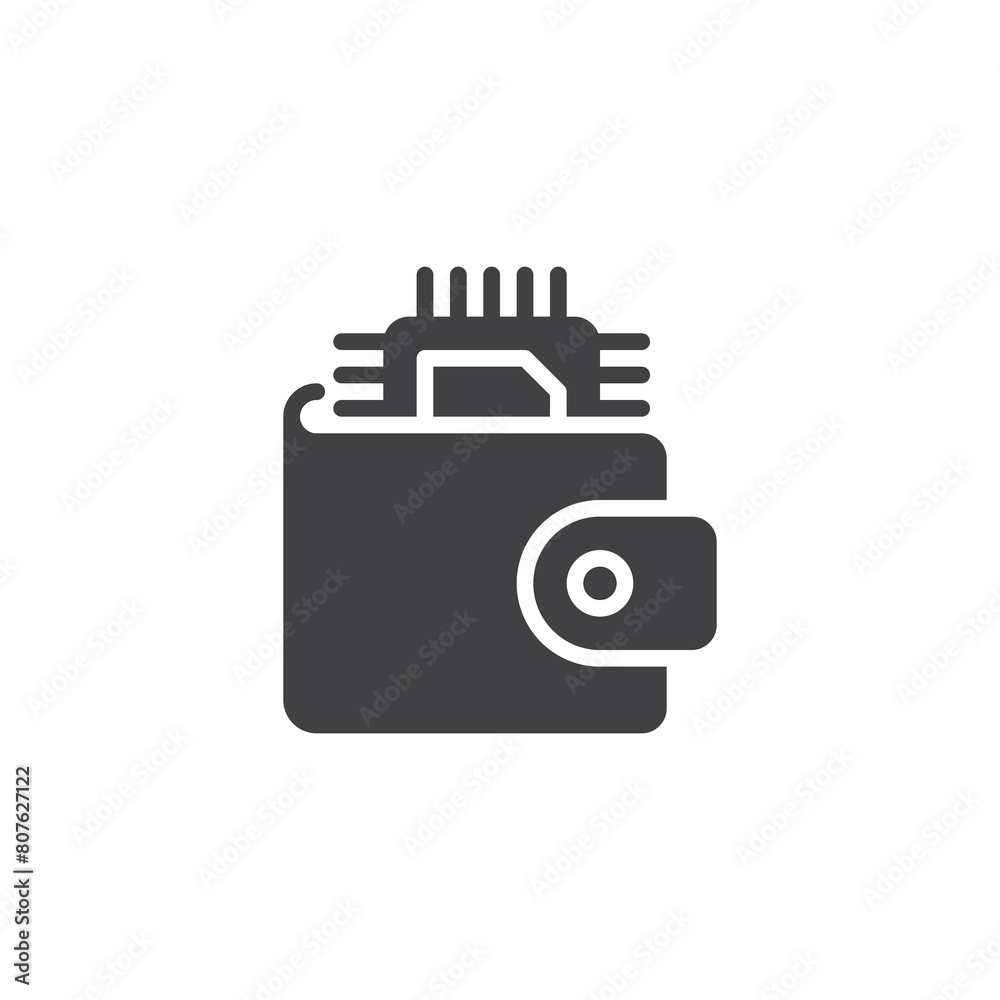 Digital Wallet vector icon Digital Wallet vector icon