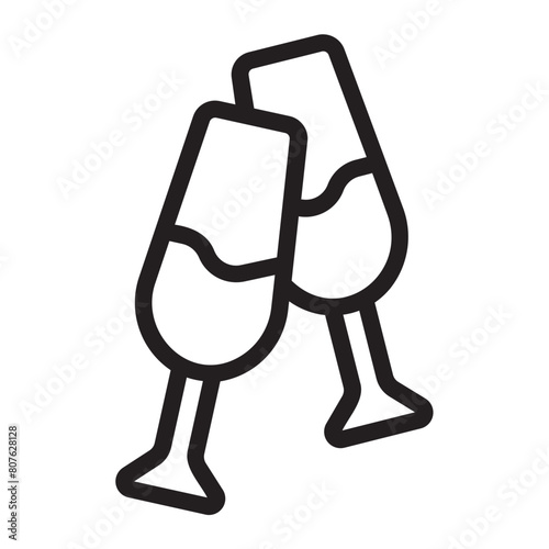 alcohol line icon