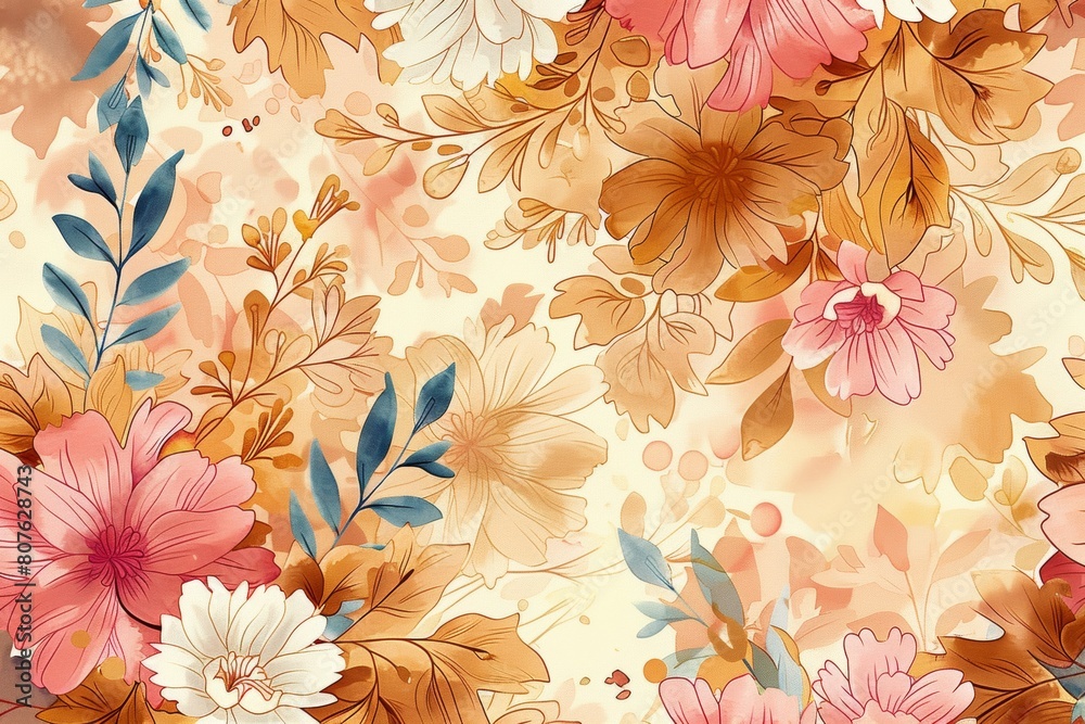 watercolor flowers background watercolor flowers background