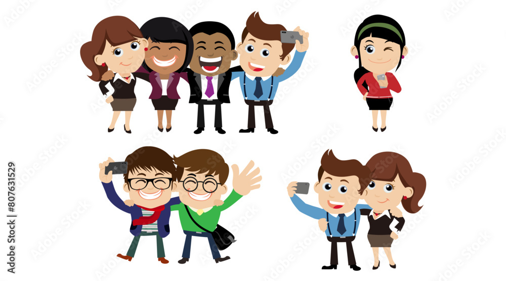 Young people using smart phones Young people using smart phones