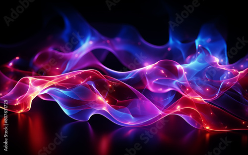 neural networks, abstract light background.