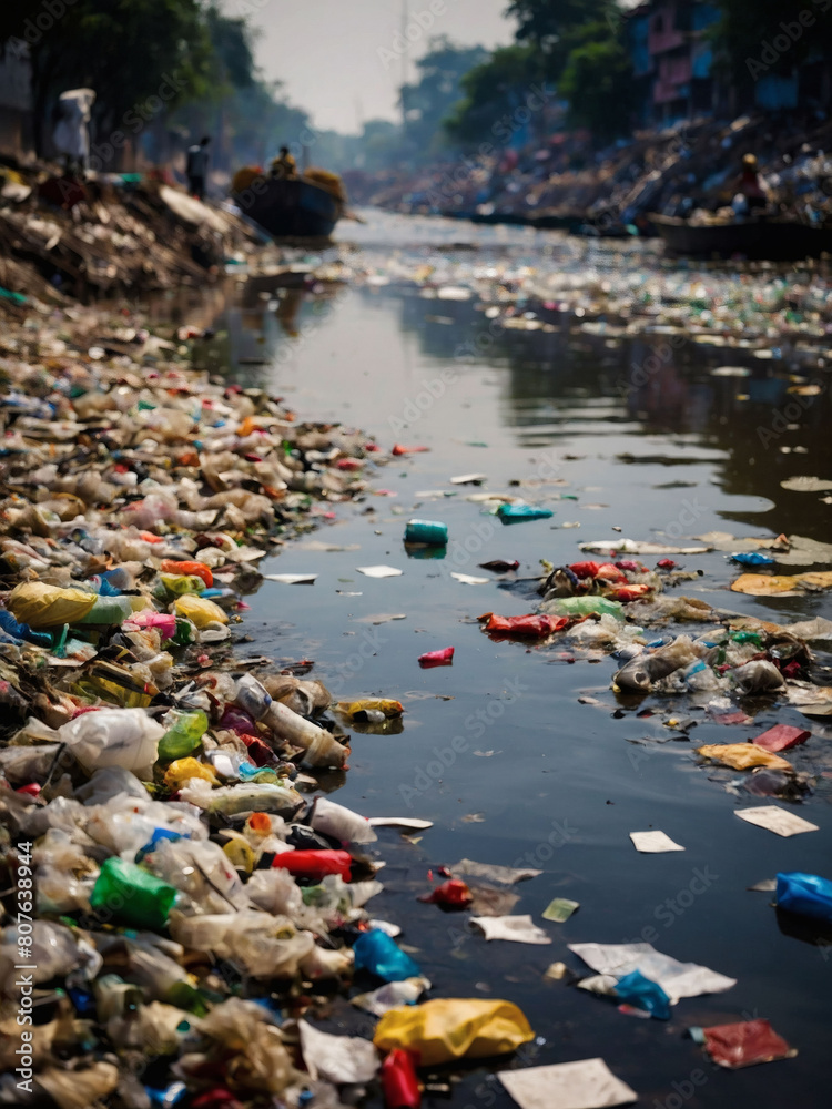 Rivers of Sorrow, Indian Waterway Choked by Garbage and Pollutants