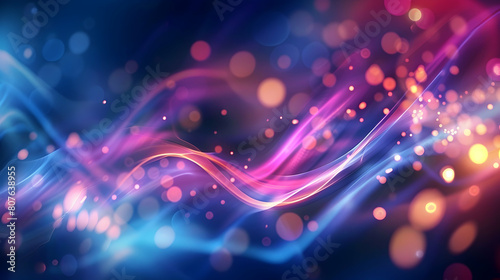 Glowing abstract background with light effects