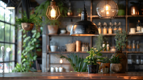 A photo of industrial-inspired decor elements, with exposed metals as the background, during an urban loft decor trend event