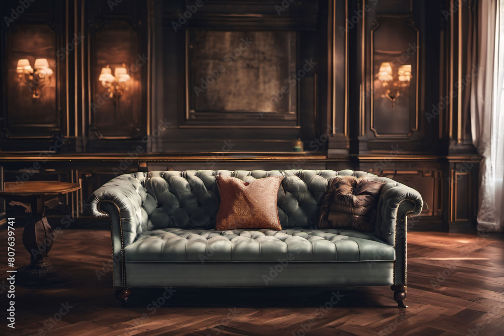 Fototapeta premium luxury sofa in a room