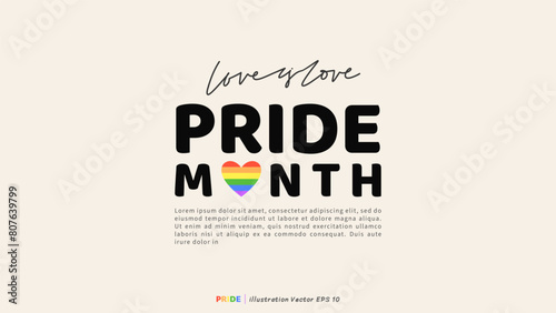 Pride month , LGBT flat style symbols with pride flags, gender signs, retro rainbow, LGBT pride community Symbols, Vector set of LGBTQ, Vector illustration EPS 10